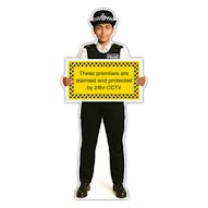 Life-Size Police Officer Sign - Nicole - Premises Protected By CCTV