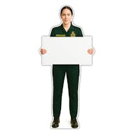 Life-Size Paramedic Sign - Laura - Blank Whiteboard