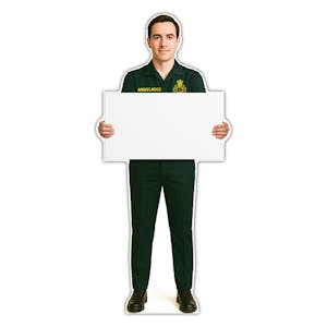 Life-Size Paramedic Sign - Adam - Blank Whiteboard