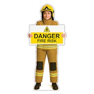 Life-Size Firefighter Sign - Priya - Danger Fire Risk