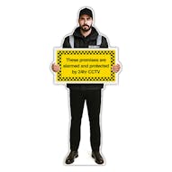 Life-Size Security Guard Sign - Peter - Premises Protected By CCTV