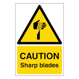 Caution Sharp Blades - Portrait