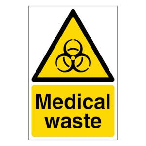 Medical Waste - Yellow - Portrait