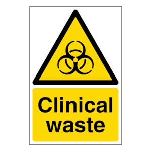 Clinical Waste - Yellow - Portrait