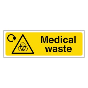 Medical Waste - Dual Icon - Narrow Landscape