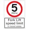 5 MPH Fork Lift Speed Limit