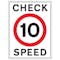 10 MPH Check Speed
