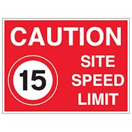 15 MPH Site Speed Limit