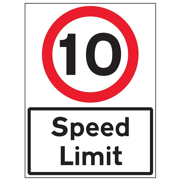 10 MPH Speed Limit | Traffic and Parking Signs | Reflective Traffic ...