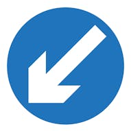 Keep Left Arrow