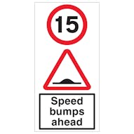 15 MPH Speed Bumps Ahead