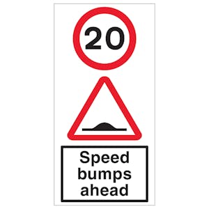 20 MPH Speed Bumps Ahead