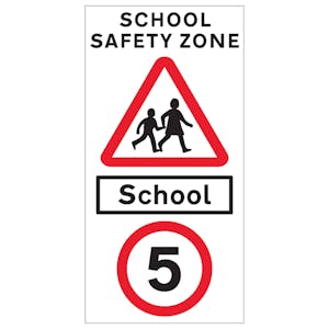 School Safety Zone 5 MPH