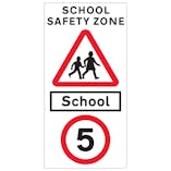 School Safety Zone 5 MPH