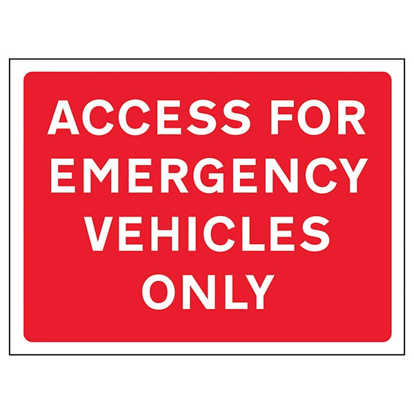 Access For Emergency Vehicles Only Emergency Vehicle Parking