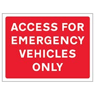 Access For Emergency Vehicles Only