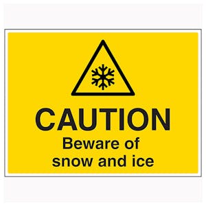 Winter Safety Signs
