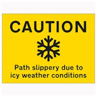 Winter Paths & Walkway Signs