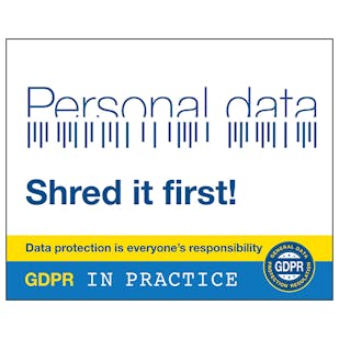 GDPR Sticker - Is That Personal Data? Shred It First