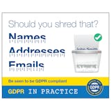 GDPR Sticker - Should You Shred That? Names, Addresses, Emails
