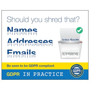 GDPR Sticker - Should You Shred That? Names, Addresses, Emails