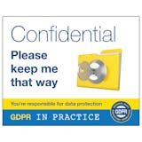 GDPR Sticker - Confidential Please Keep Me That Way