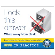 Lock This Drawer When Away From Desk