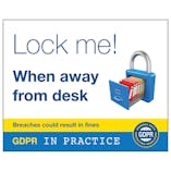 GDPR Sticker - Lock Me! When Away From Desk