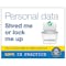 GDPR Sticker - Personal Data Shred Me Or Lock Me Up