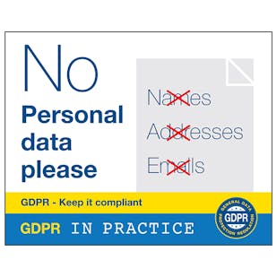 GDPR Sticker - No Personal Data Please