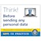 GDPR Sticker - Think Before Sending Any Personal Data