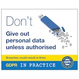 GDPR Sticker - Don't Give Out Personal Data Unless Authorised