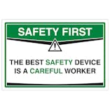 The Best Safety Device A Careful Worker
