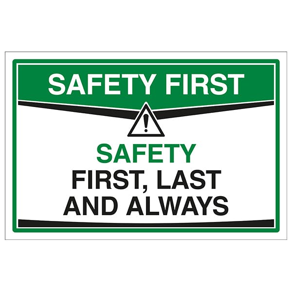 Safety Is Everybody's Job OSHA Safety First Safety Sign MGNF951