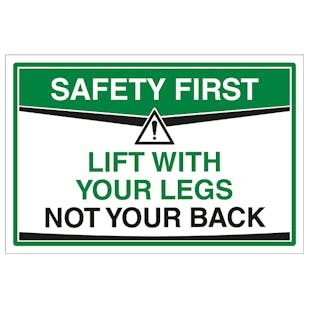 Lift With Your Legs Not Your Back