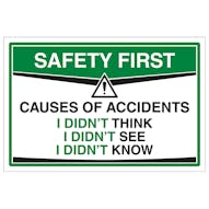 Causes of Accidents