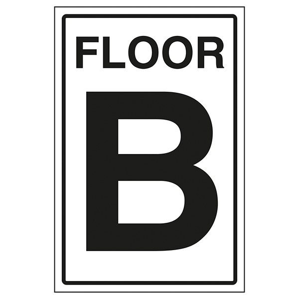 Floor B | Stairway Signs | Information Signs | Safety Signs 4 Less