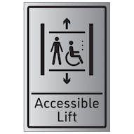 Accessible Lift - Aluminium Effect