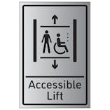 Accessible Lift - Aluminium Effect
