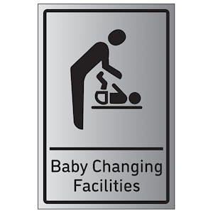 Baby Changing Facilities - Aluminium Effect