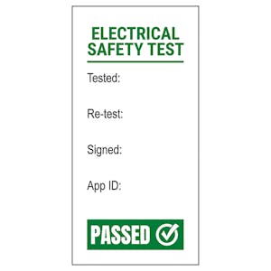Plug PAT Test - Test / Re-Test / Signed / App - Green Labels On A Roll