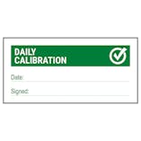 Write-On - Daily Calibration - Green Labels On A Roll