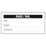Write-On - Calibration Pass / Fail Labels On A Roll