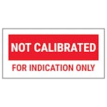 Not Calibrated For Indicated Only Labels - Red Labels On A Roll