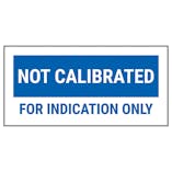 Not Calibrated For Indicated Only Labels - Blue Labels On A Roll