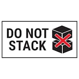 Do Not Stack Boxes Black Labels On A Roll - Landscape