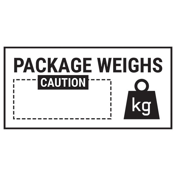 Caution Package Weights Caution Black Labels On A Roll | Shipping ...