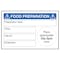 Food Preparation Place Day Spot Labels On A Roll