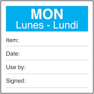 Mon Lunes - Lundi Labels On A Roll