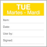 Tue Martes - Mardi Labels On A Roll
